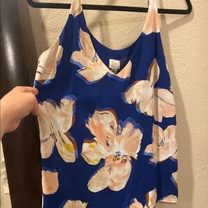 Orange and Pink Sleeveless Camisole Top